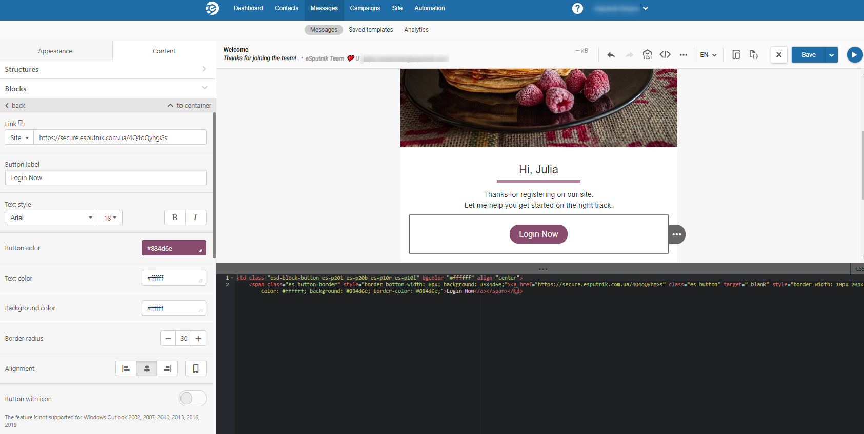 Drag-and drop email builder Best marketing platforms